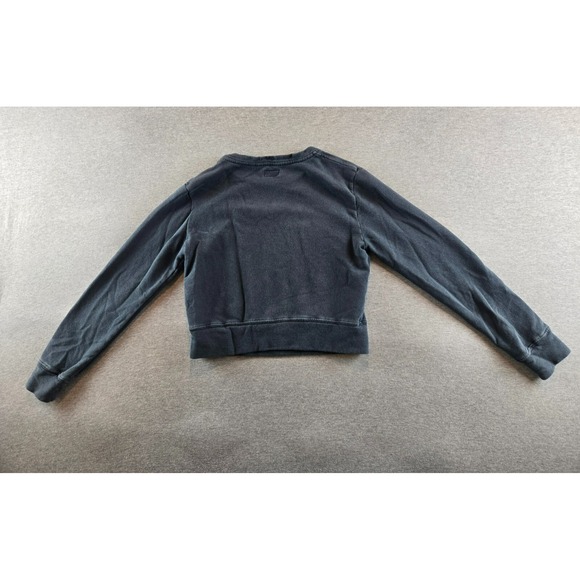 Mother Denim Sweatshirt Womens XS Blue Matchbox Dye Young American French Terry - Picture 2 of 9